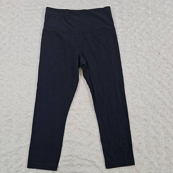 Athleta Womens Small Elation Capri Blue Gym Workout Yoga Activewear Running HIIT - Picture 1 of 8